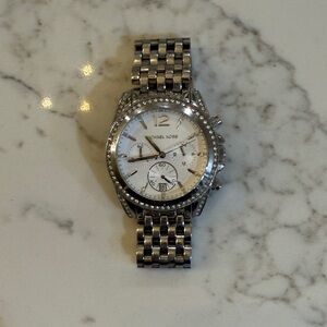 Michael Kors Silver Chronograph Watch